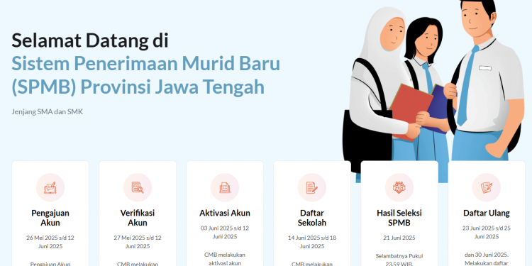Berikut Cara Cek Pengumuman SPMB Jateng 2025