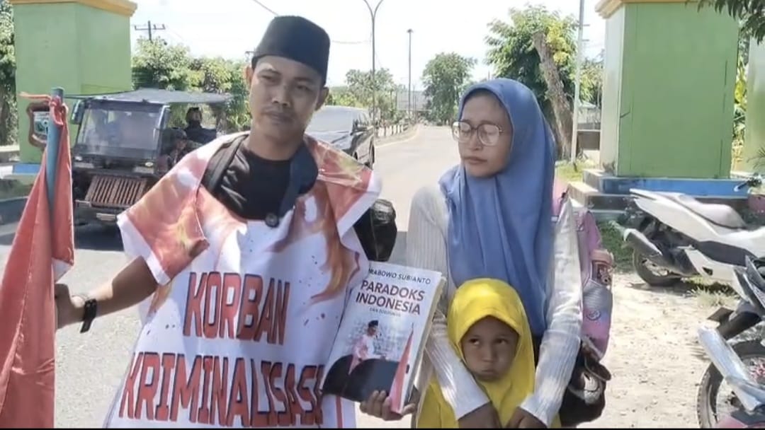 Mahmudin Aksi Jalan Kaki Tanjungbalai – Mabes Polri, Protes Kriminalisasi Oknum Kompol DK
