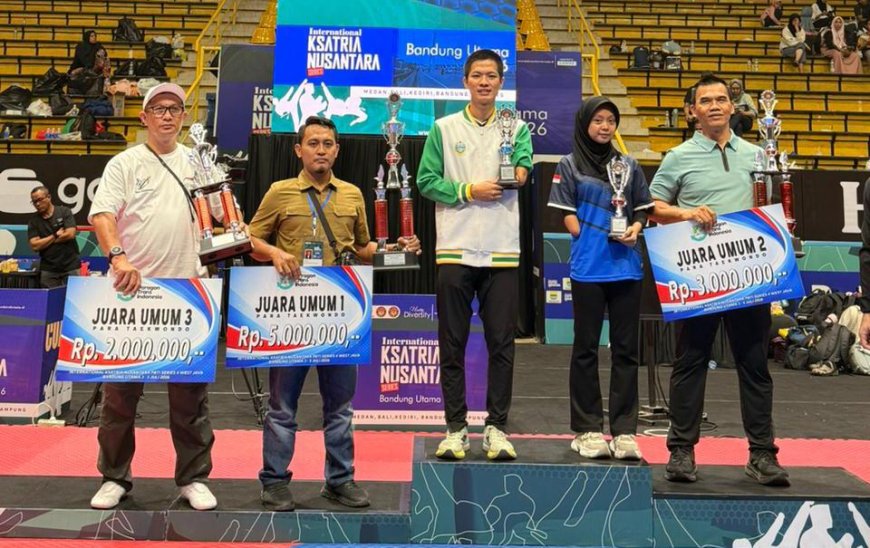 NPC Sumut Juara Umum Para Ksatria Nusantara PBTI Series 4 di Bandung